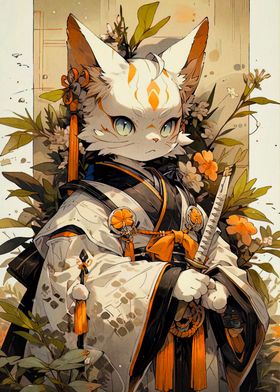 Japanese Cat Kimono