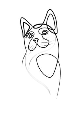 Cat Line Art