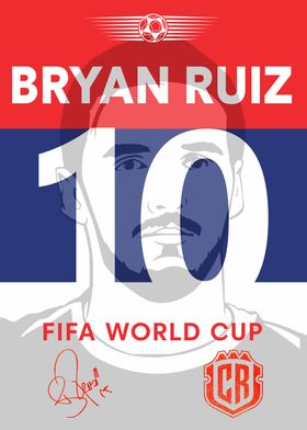 Bryan Ruiz Costa Rica 10 F