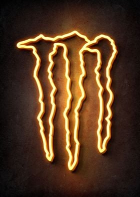 monster energy neon orange