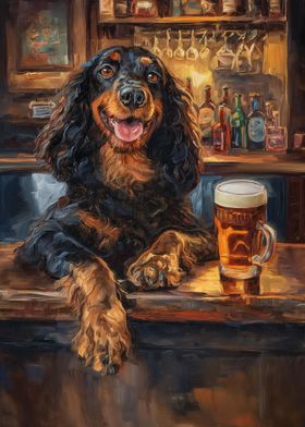 Gordon Setter Pint of Beer