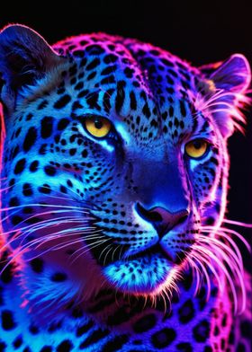 Blacklight Snow Leopard