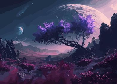 Space Fantasy Landscape