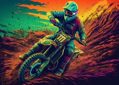 Motocross trail rider