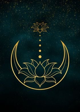 Alchemy Moon and Lotus