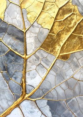 Golden Leaf Mosaic