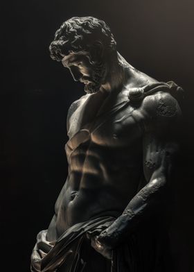 Stoic Hercules Statue