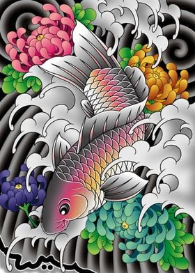 Koi Chrysanthemum flower