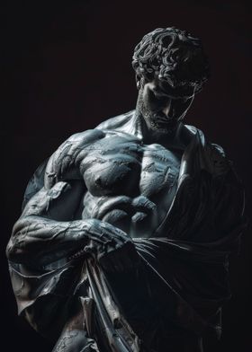 Stoic Hercules Statue