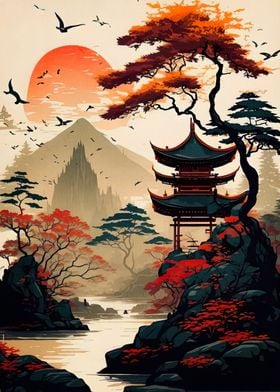 japanese landscape art