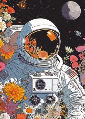 Astronaut Flower 