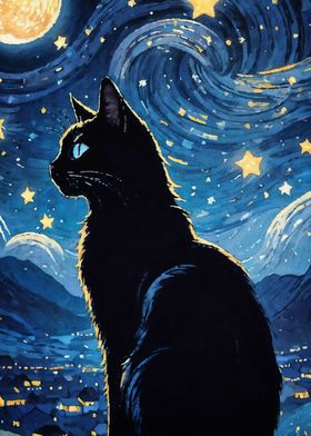 cat vangogh