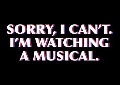 Sorry I Cant Musical