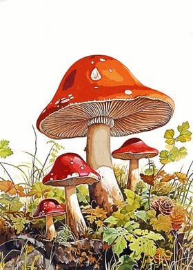 Mushroom Forest Nature