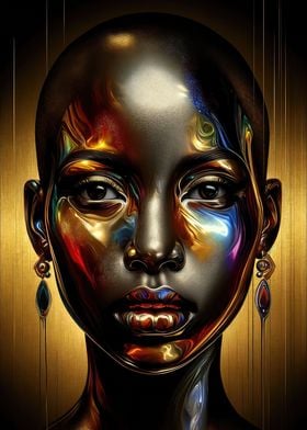 Glam African Portrait Art