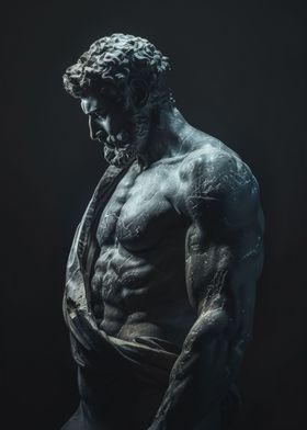 Stoic Hercules Statue