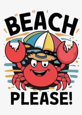 Crab Beach Please Fun and