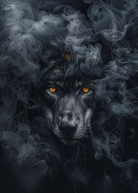 Wolf in Black Smoke 