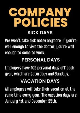 Office Company Policies