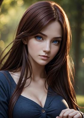 Beautiful Blue Eye Girl