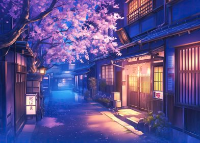 Twilight Sakura Street