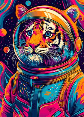 Astronaut Space Tiger