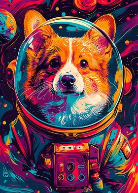 Corgi Astronaut Space