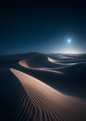 Desert at night