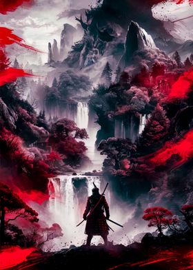 The Red Waterfall Warrior