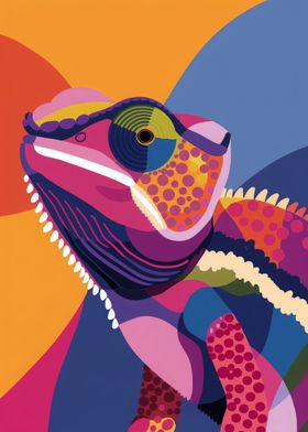 Chameleon Abstract Flat