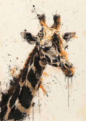 Giraffe Profile Painting