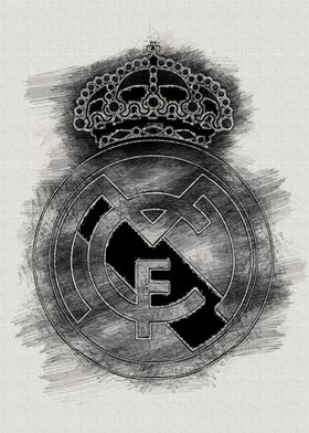 Real Madrid BW Art