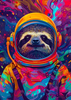 Astronaut Space Sloth