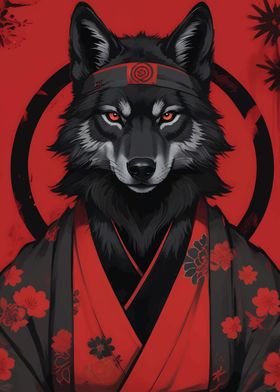 Wolf Kimono 