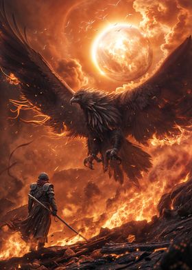 Fiery Battle with Phoenix