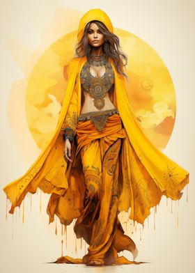 Gypsy Girl in Yellow