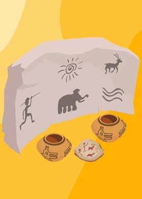 Cave Painting Illustration