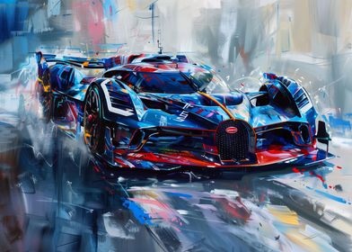 Bugatti Bolide Car art