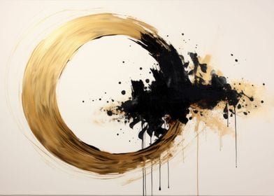 Gilded Circle Black Gold