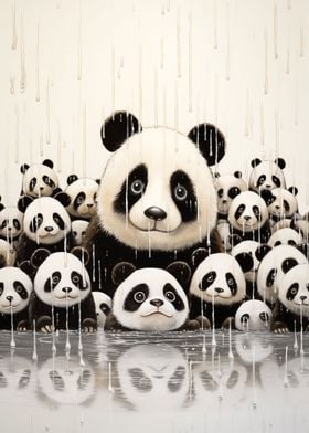 Panda Funny Animal Art