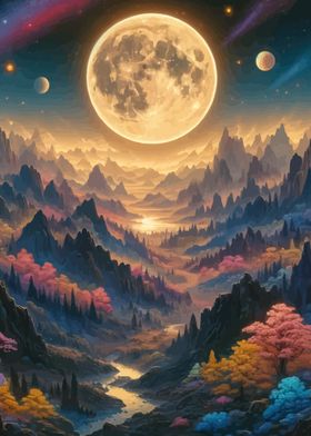 Mountain Forest Moon Magic