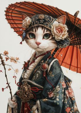 Cat Kimono Japan