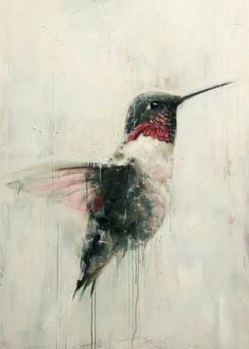 Hummingbird Painting Art