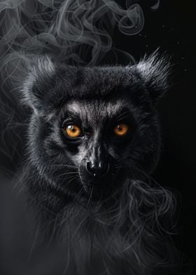 Lemur in Black Smoke 