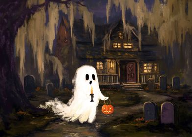 Cute Ghost Strolls