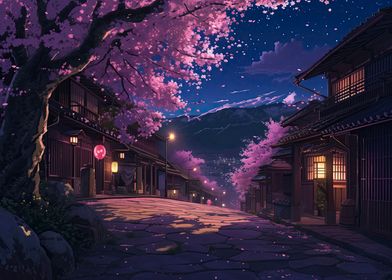 Cherry Blossom Night