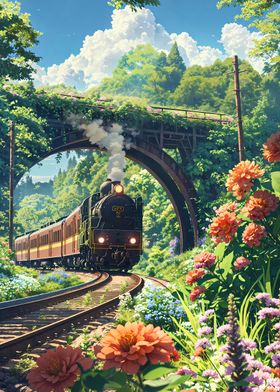 Flowered Railroad