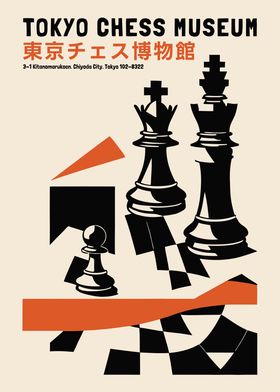 Tokyo Chess Museum Poster