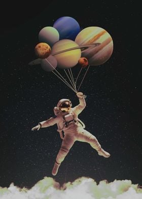 Astronaut Balloon Travel