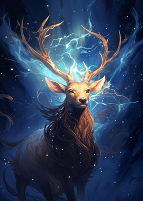 Cosmic Celestial Deer